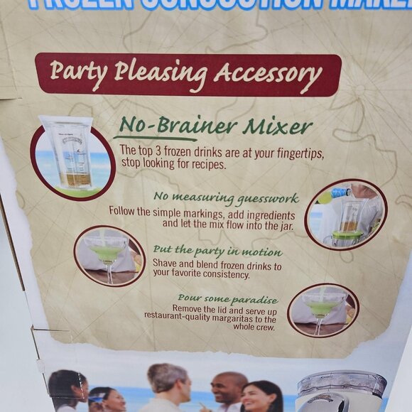 Margaritaville Bahamas Frozen Concoction Maker DM0600 No-Brainer Drink Mixer NEW - Picture 8 of 16